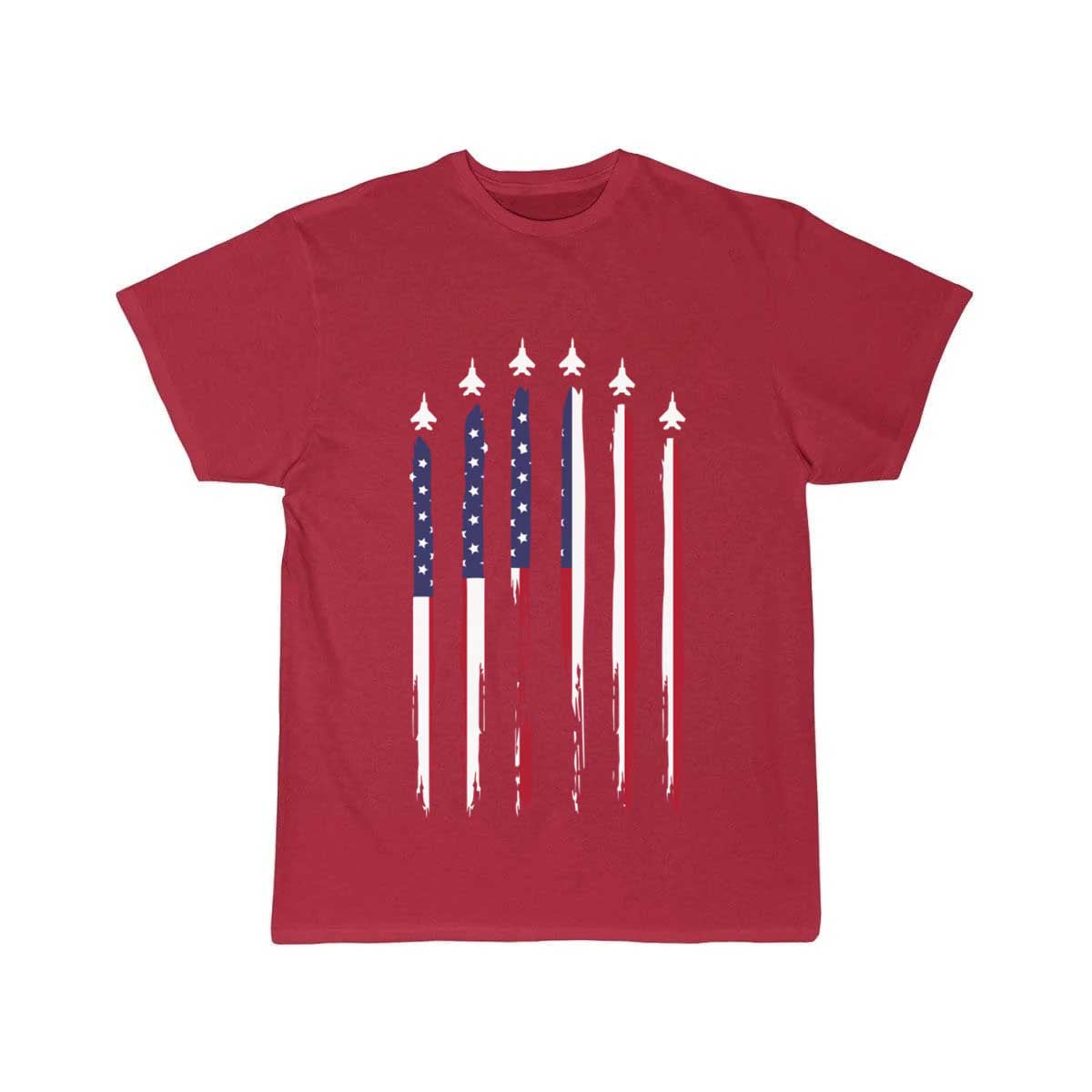 American Flag Usa Airplane Jet Fighter 4Th Of July T Shirt THE AV8R