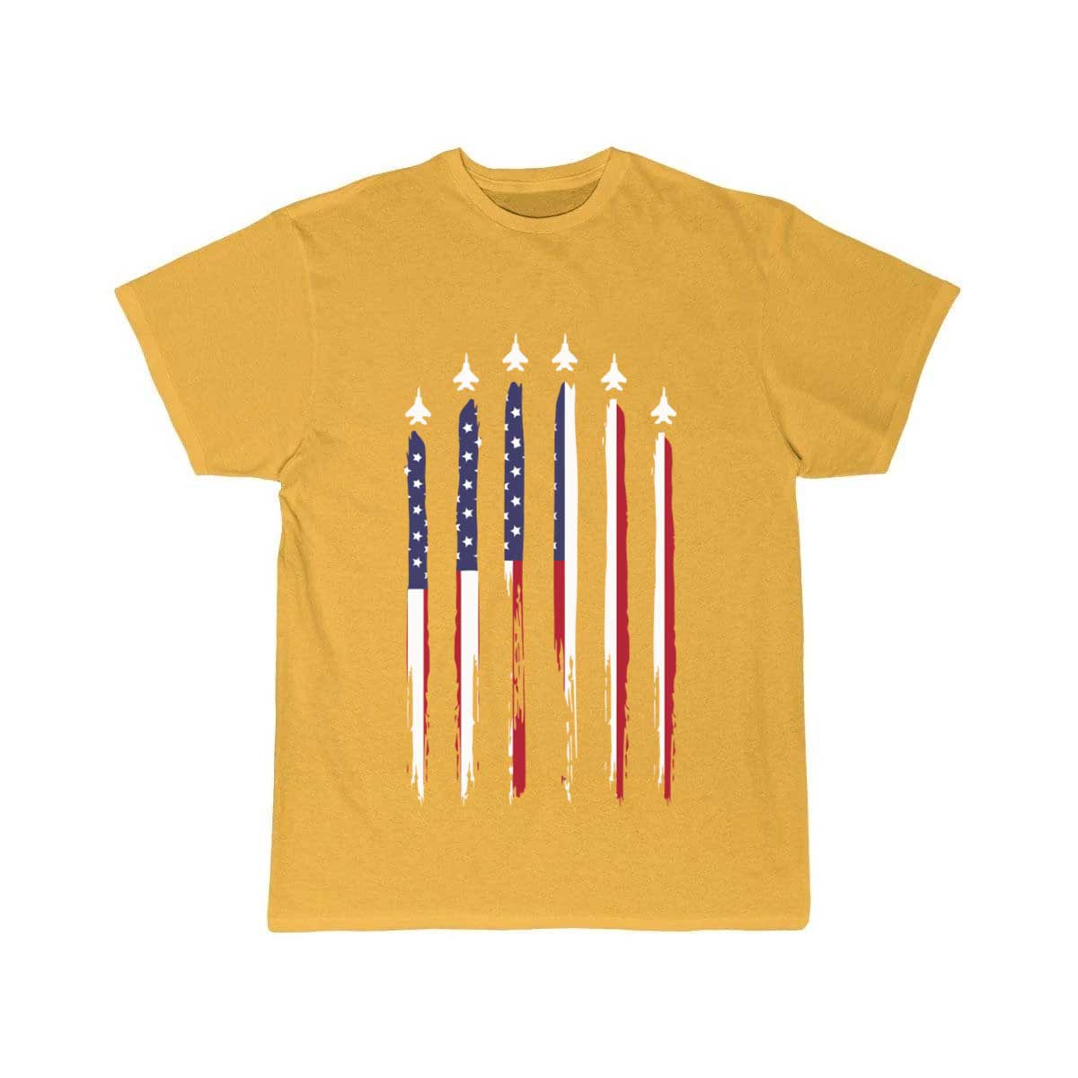 American Flag Usa Airplane Jet Fighter 4Th Of July T Shirt THE AV8R