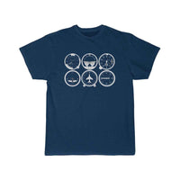 Thumbnail for Pilot s Basic Six Six Pack Flight Instruments T-SHIRT THE AV8R