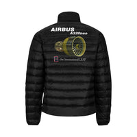 Thumbnail for Airbus A320neo Men's Stand Collar Padded Jacket e-joyer