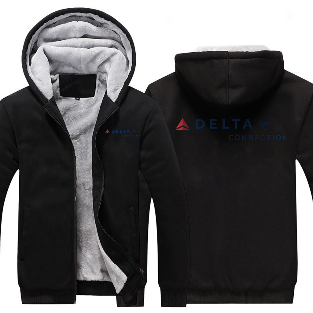 DELTA CONNECTION AIRLINES JACKETS FLEECE SWEATSHIRT