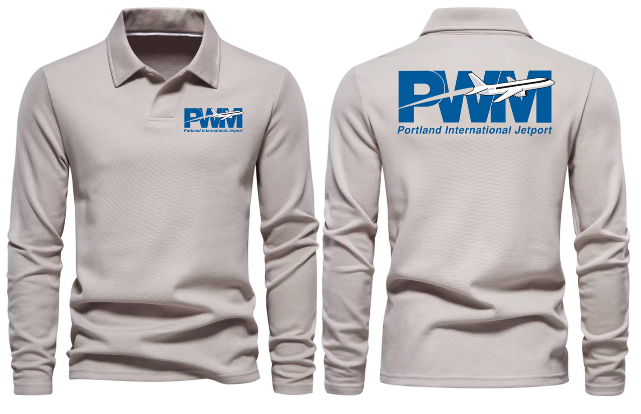 PWM AIRPORT LONG SLEEVE  POLO