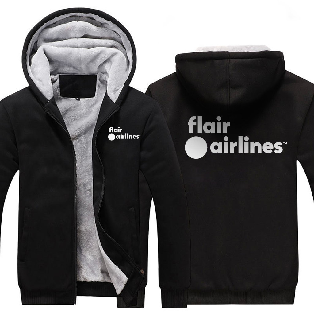 FLAIR AIRLINES JACKETS FLEECE SWEATSHIRT