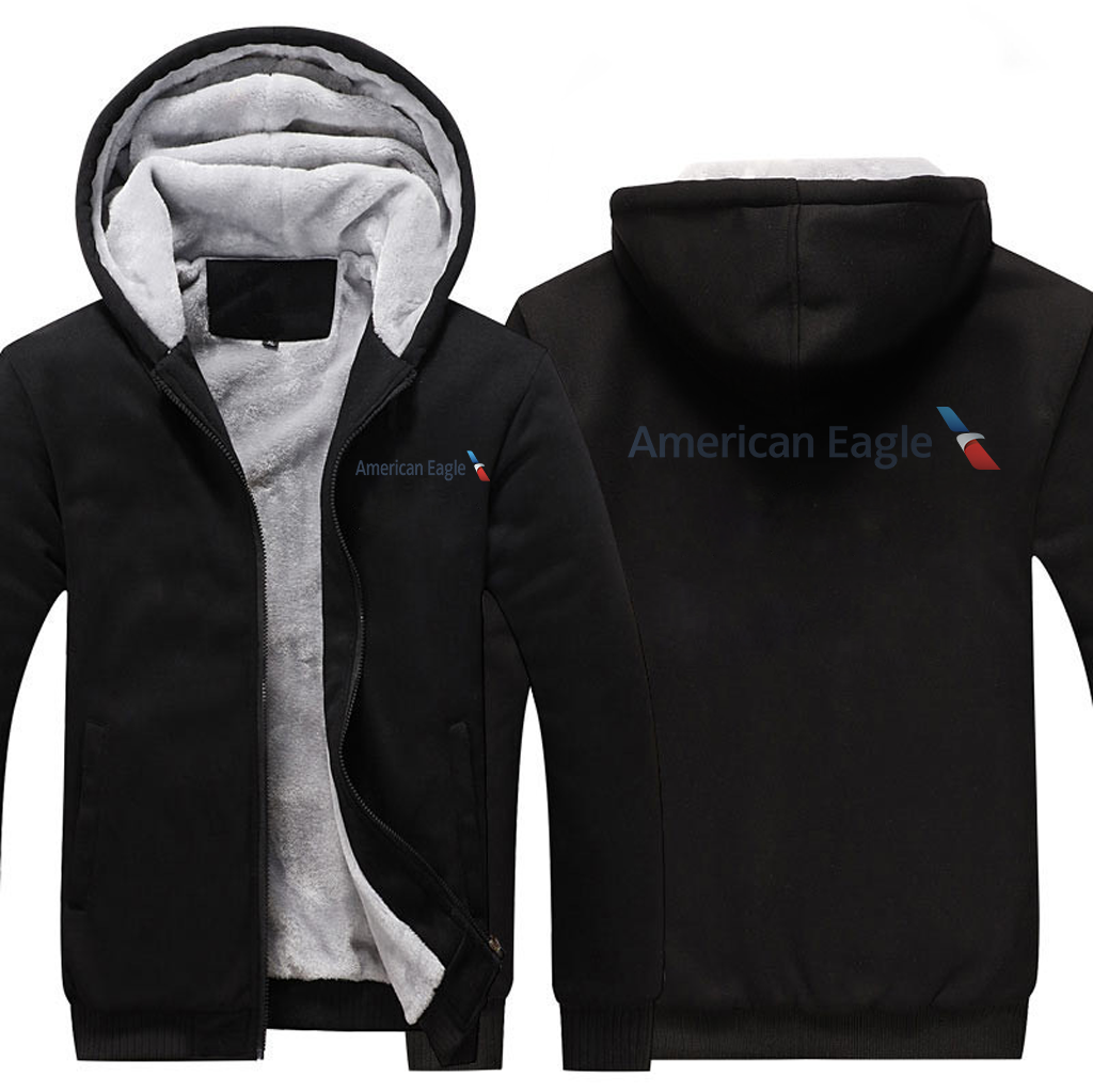 AMERICAN EAGLE AIRLINES JACKETS FLEECE SWEATSHIRT