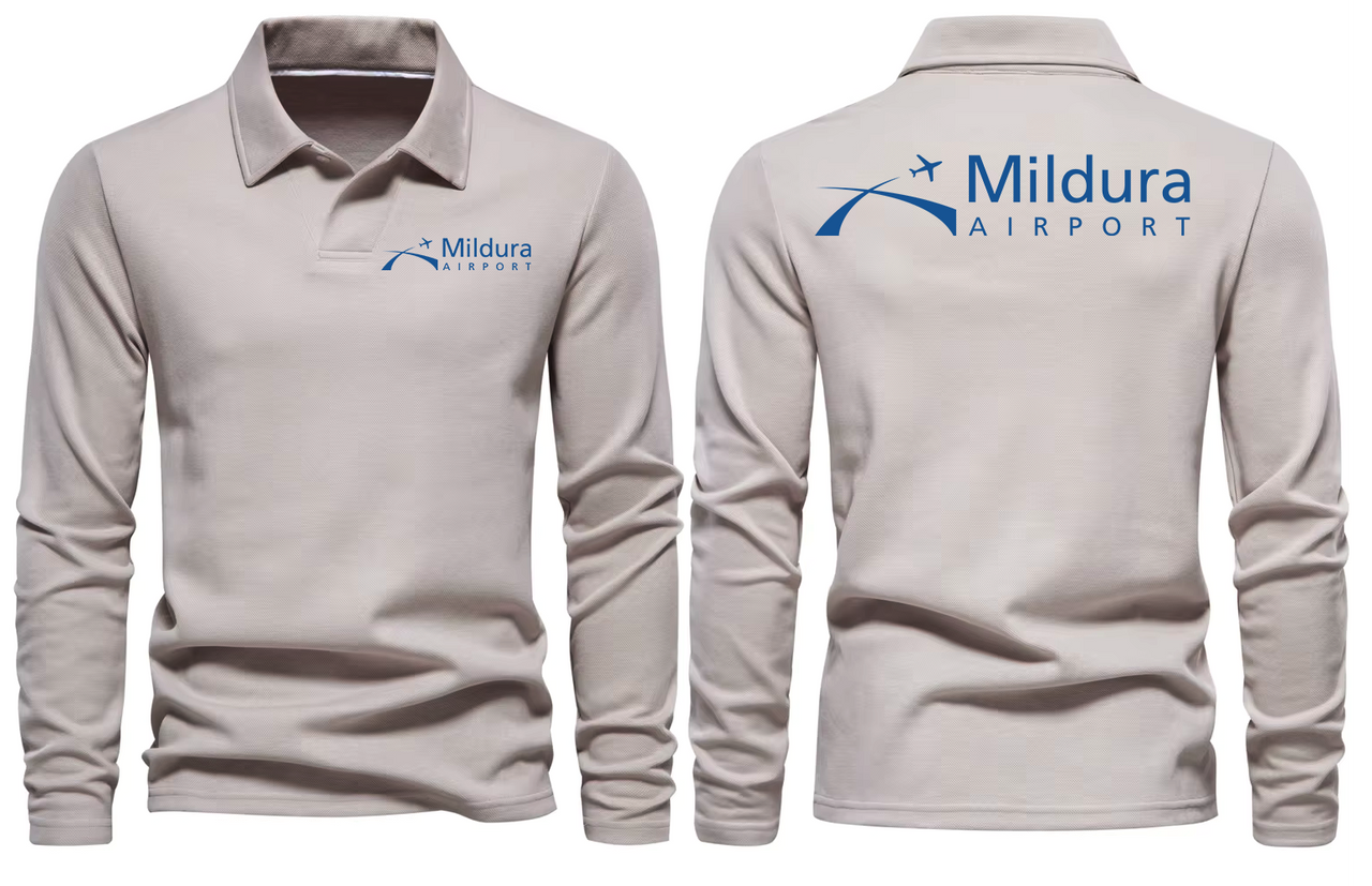 MILDURA  AIRPORT LONG SLEEVE  POLO