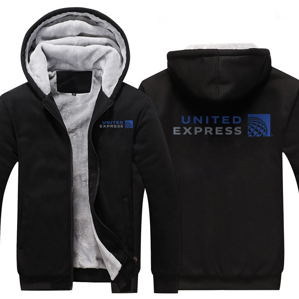 UNITED EXPRESS AIRLINES JACKETS FLEECE SWEATSHIRT