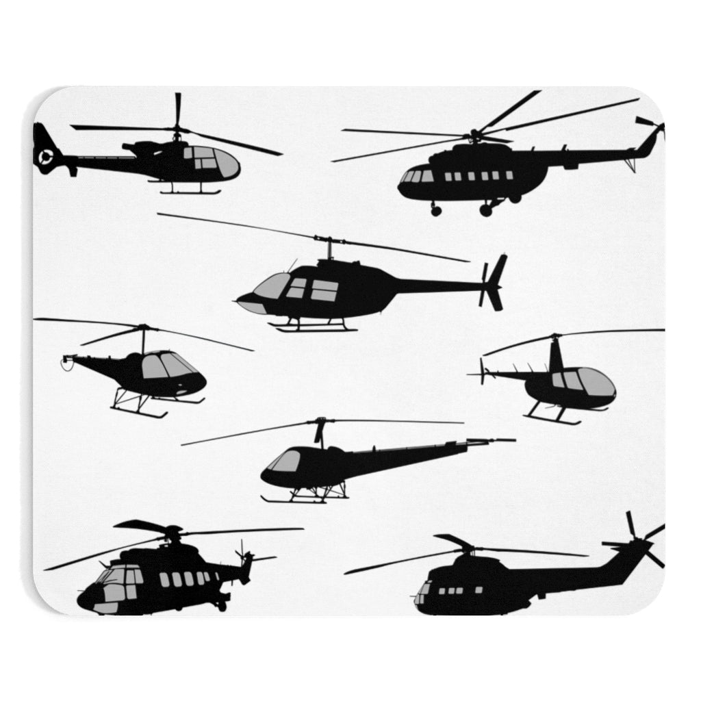 HELICOPTER BLACK  -  MOUSE PAD Printify