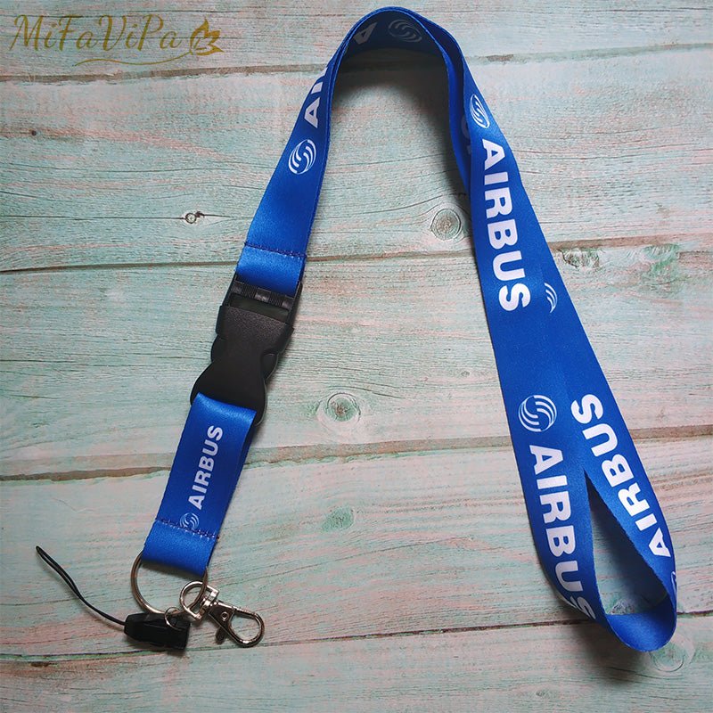 5 PCS AIRBUS LANYARDS NECK STRAP CHAVEIRO KEY CHAIN - PILOTSX