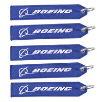 Thumbnail for 5 PCS BLUE BOEING KEYCHAIN EMBROIDERY KEY RING CHAIN - PILOTSX