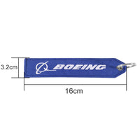 Thumbnail for 5 PCS BLUE BOEING KEYCHAIN EMBROIDERY KEY RING CHAIN - PILOTSX