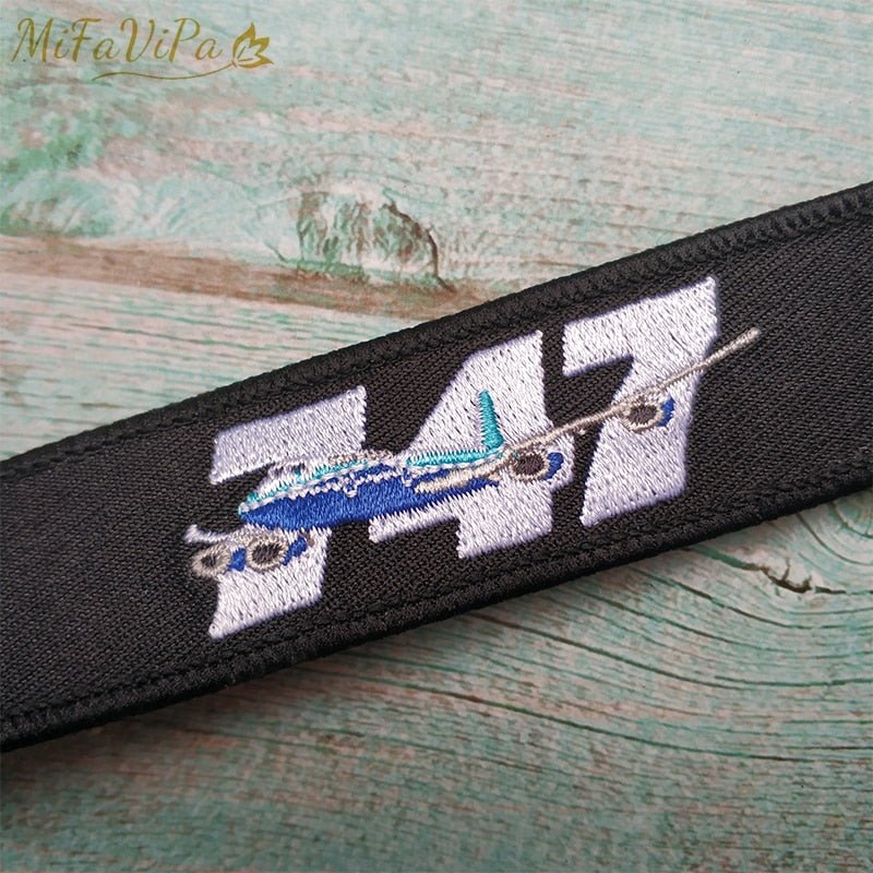 50 PCS BOEING 747 EMBROIDERY KEY CHAIN - PILOTSX