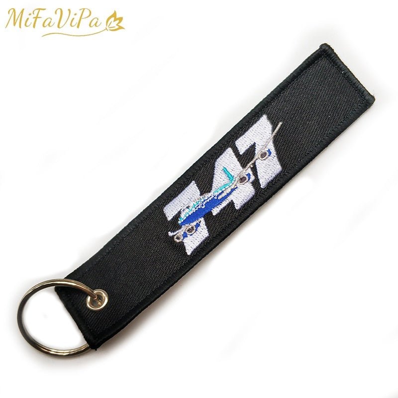 50 PCS BOEING 747 EMBROIDERY KEY CHAIN - PILOTSX