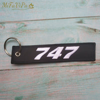 Thumbnail for 50 PCS BOEING 747 EMBROIDERY KEY CHAIN - PILOTSX