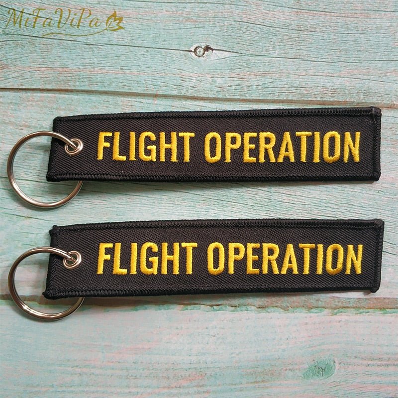 50 PCS BOEING FLIGHT OPERATION EMBROIDERY KEY CHAIN - PILOTSX