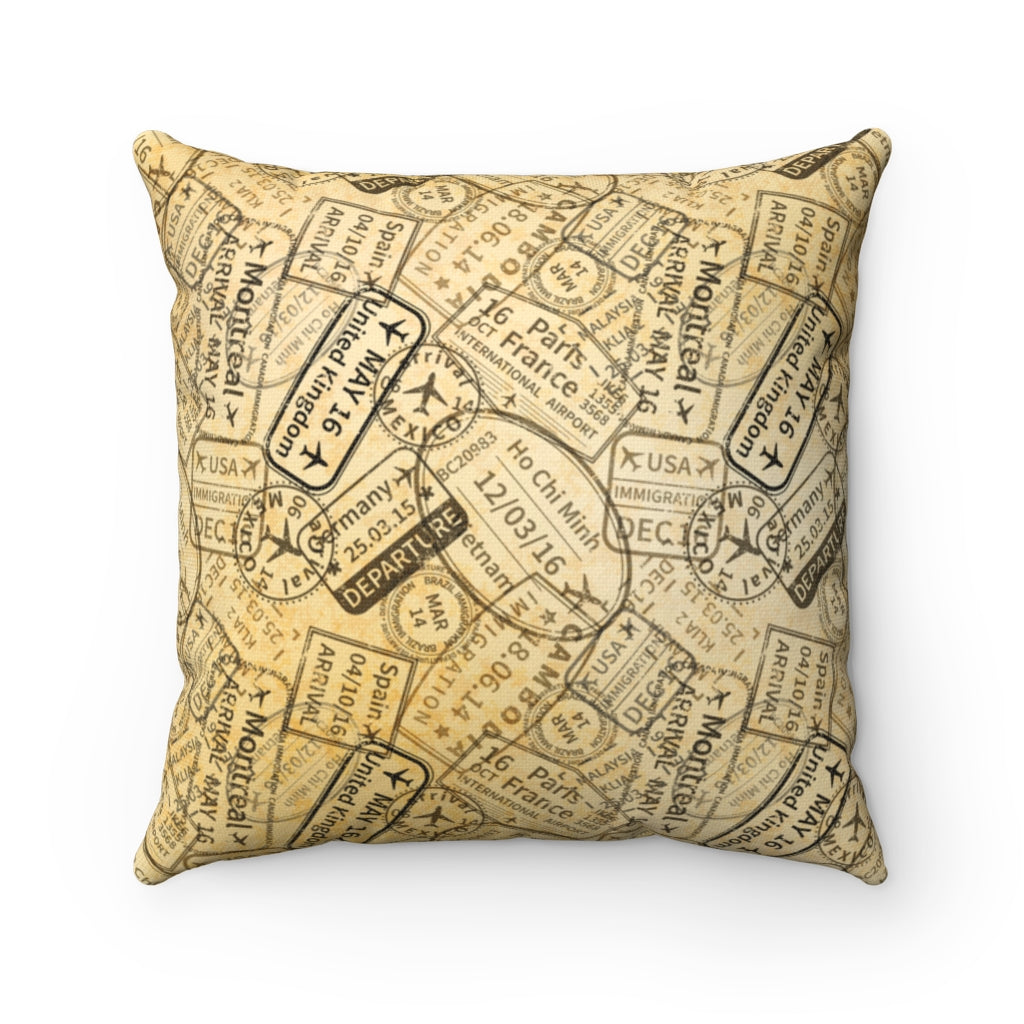 TRAVEL AROUND  PILLOW Printify