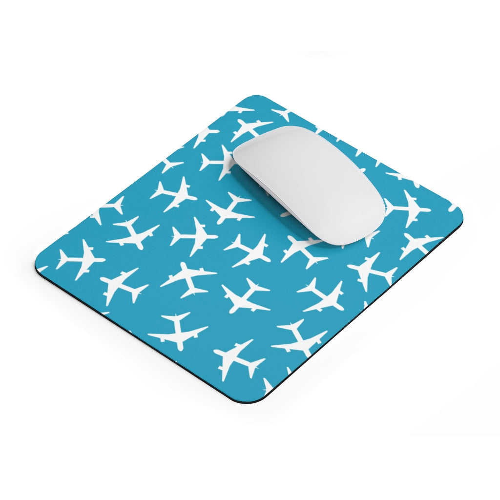 AIRPLANES WHITE -  MOUSE PAD Printify