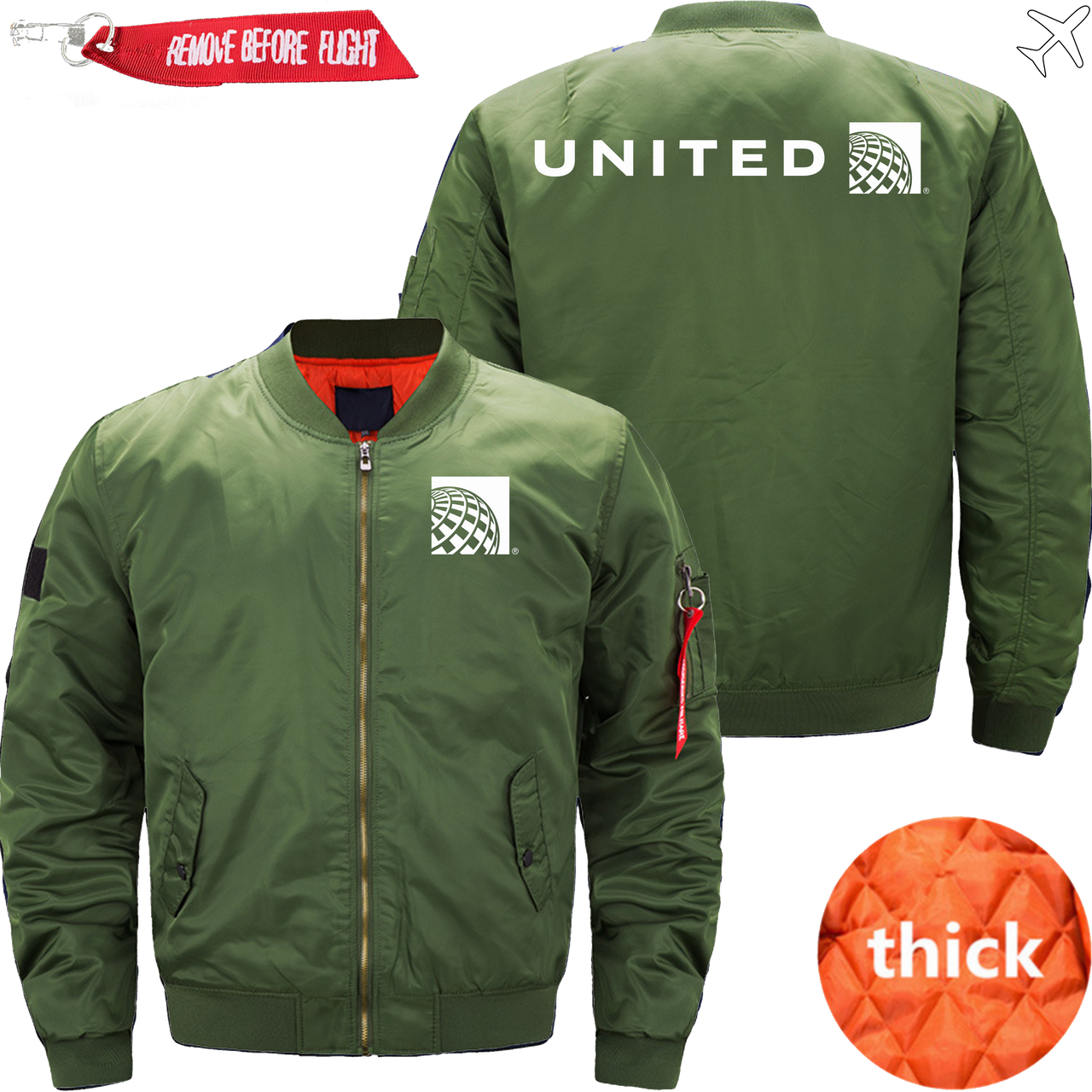 UNITED AIRLINE JACKET MA1 BOMBER