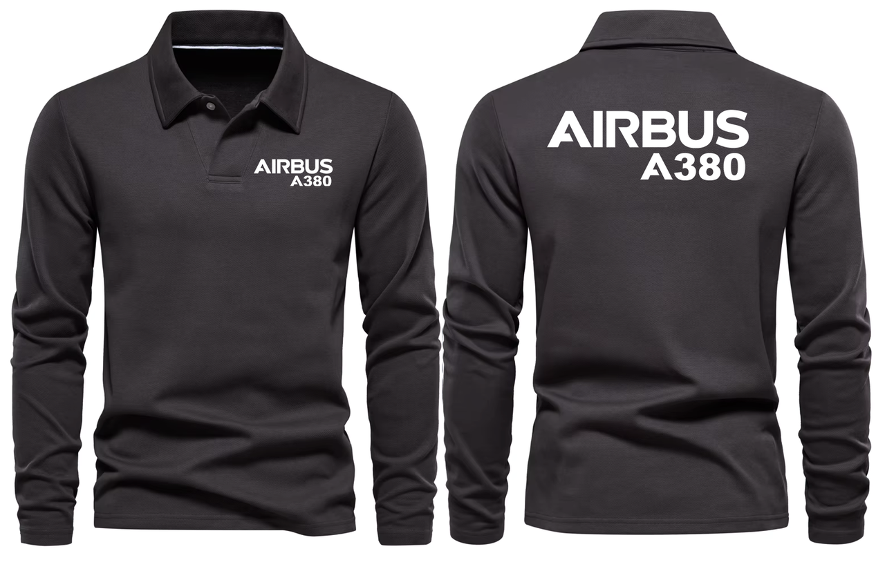 AIRBUS A380 LONG SLEEVE  POLO