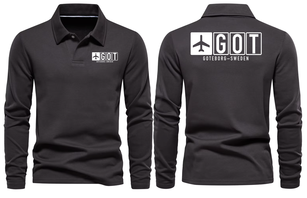 GOT AIRPORT LONG SLEEVE POLO