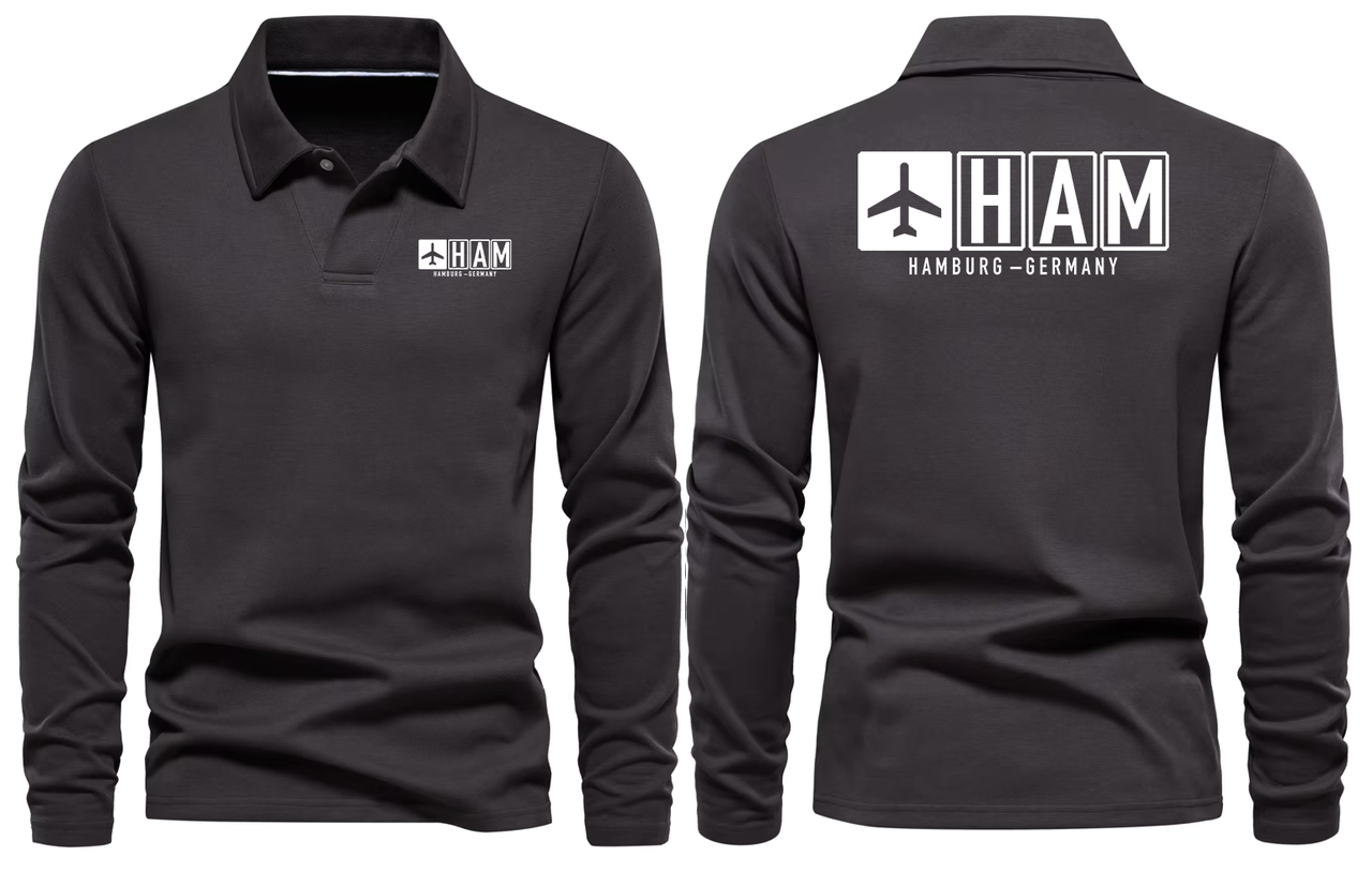 HAM AIRPORT LONG SLEEVE POLO