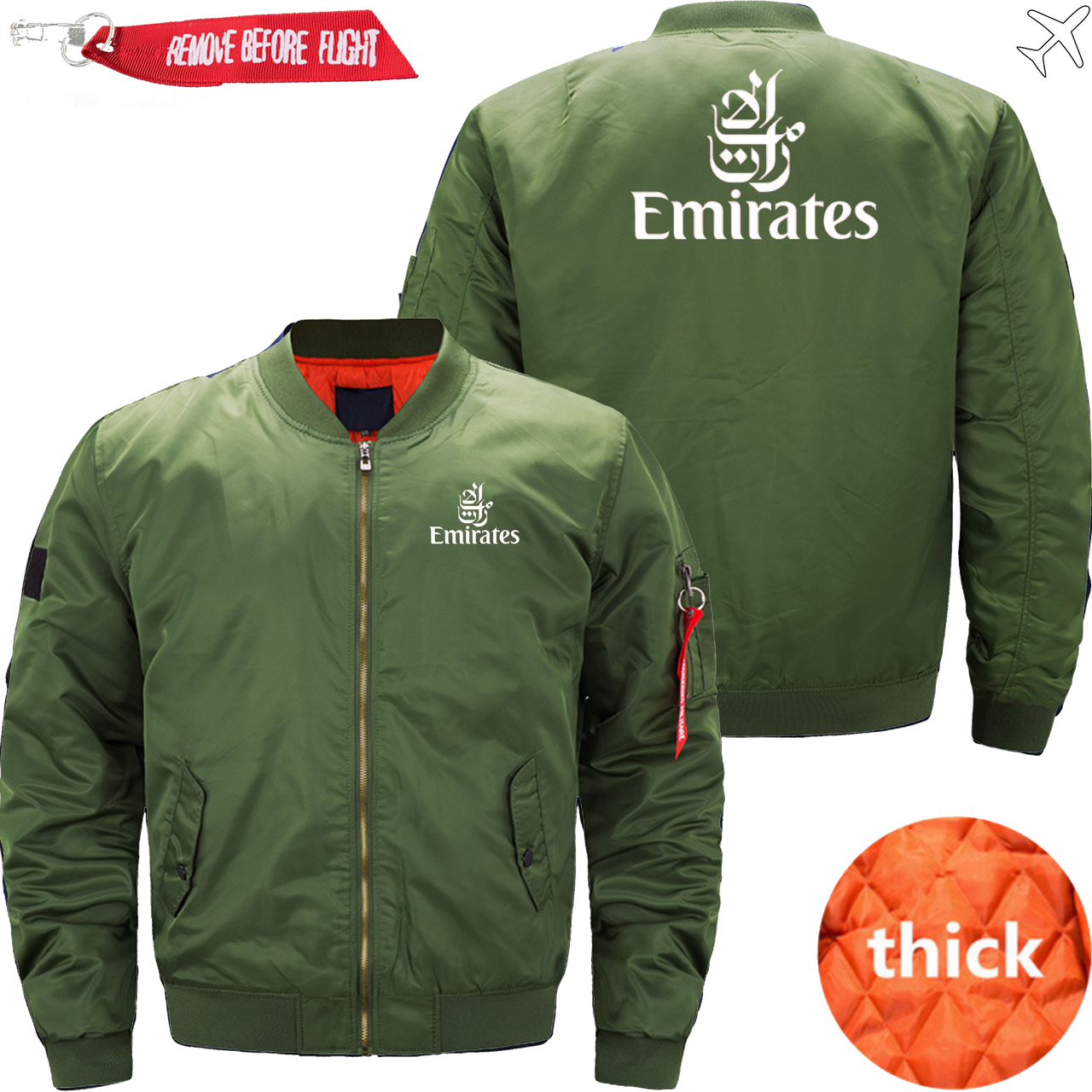 EMIRATES AIRLINES MA1 JACKET THE AV8R