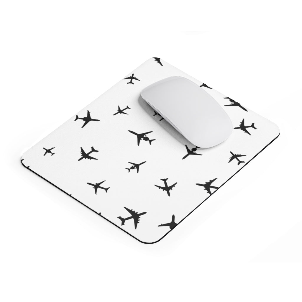 AIRPLANES BLACK  -  MOUSE PAD Printify