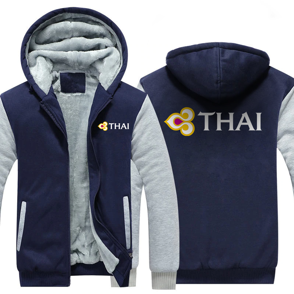 THAI AIRLINES  JACKETS FLEECE SWEATSHIRT