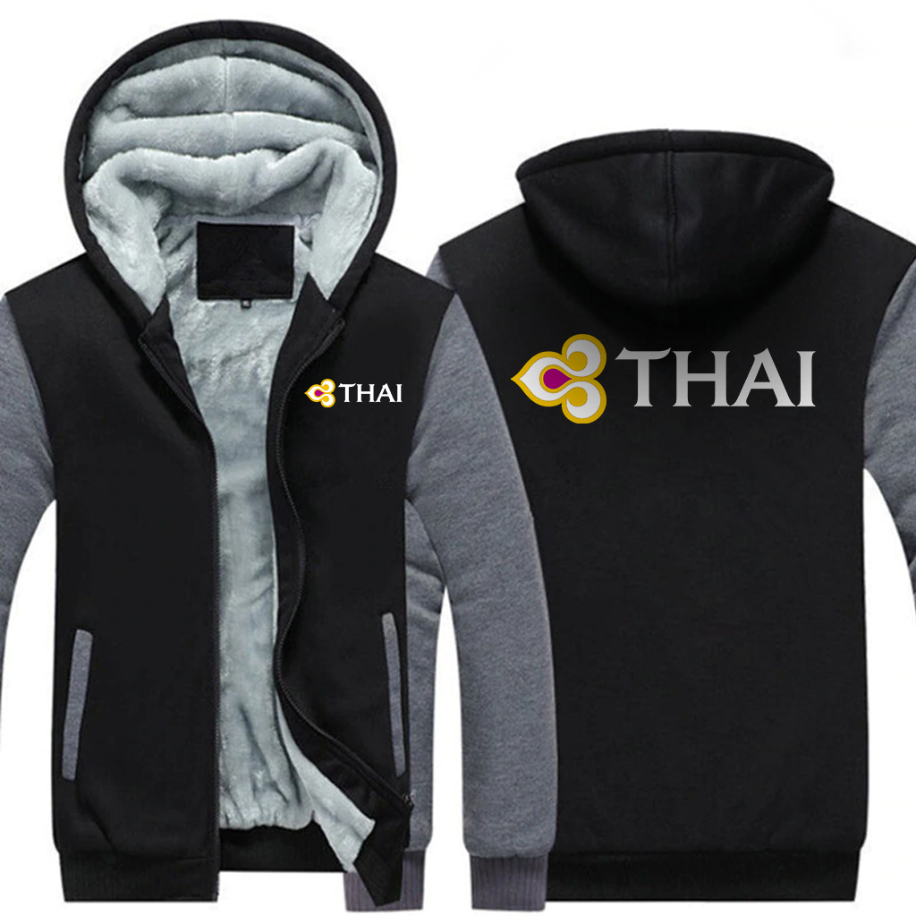 THAI AIRLINES  JACKETS FLEECE SWEATSHIRT