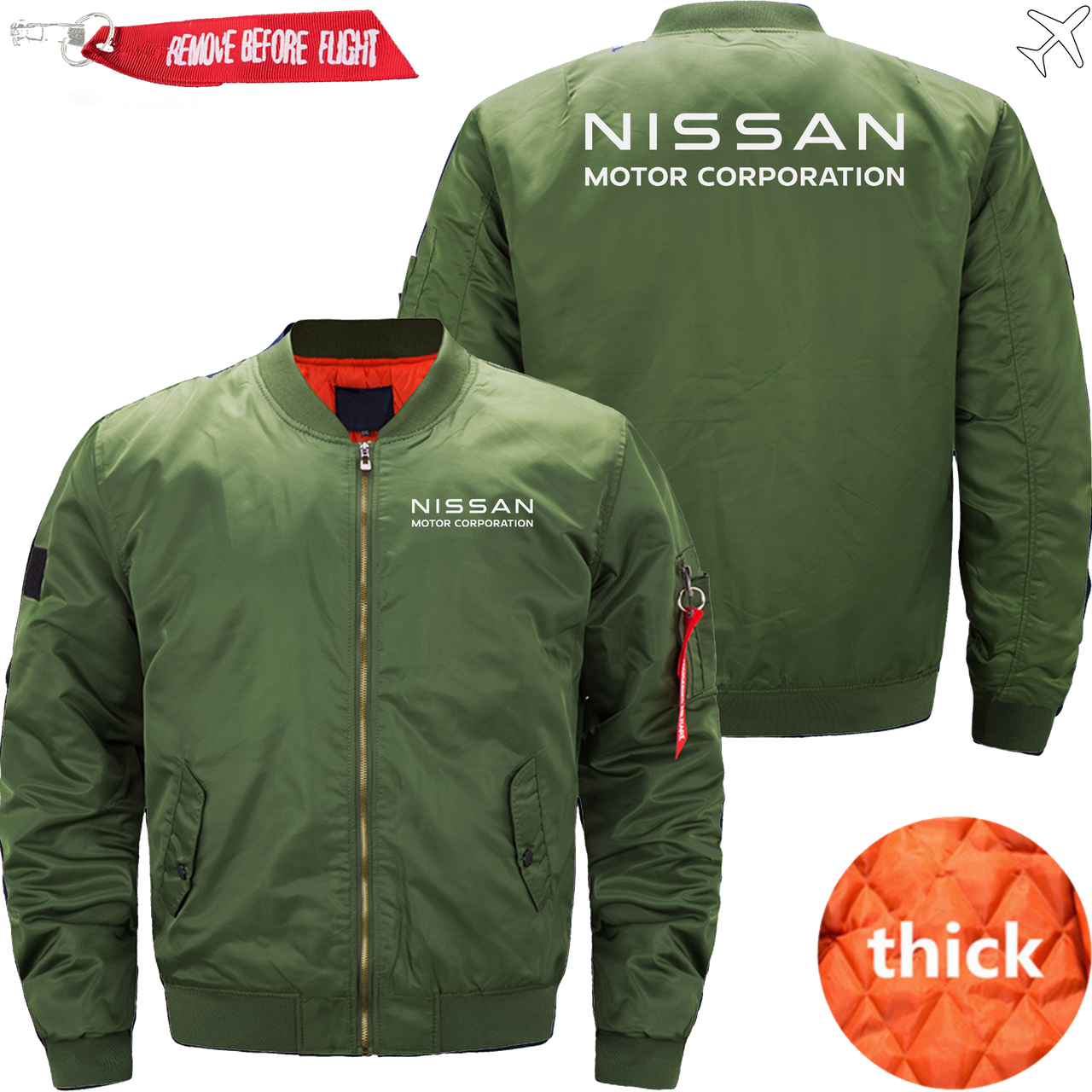 NISSAN BOMBER FIGHTER MA1 JACKET