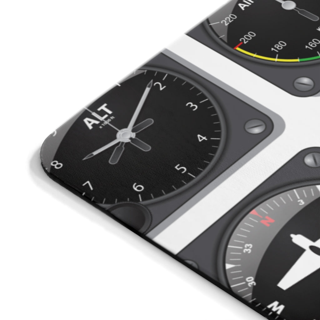 AVIATION CLOCK -  MOUSE PAD Printify