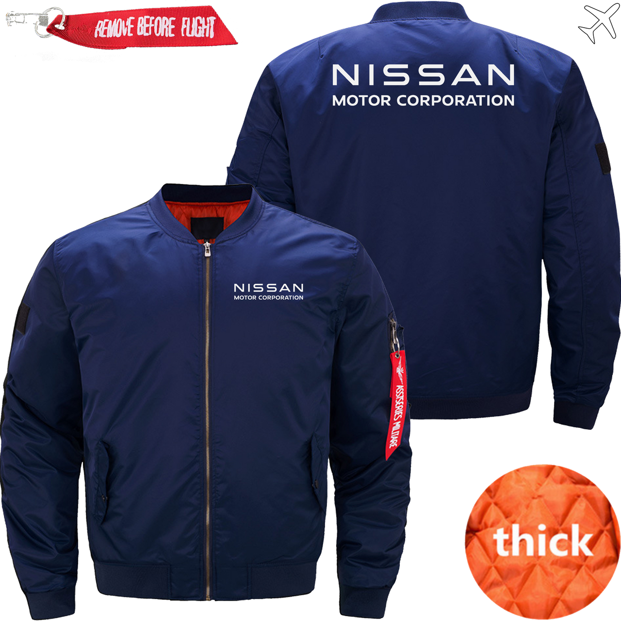 NISSAN BOMBER FIGHTER MA1 JACKET