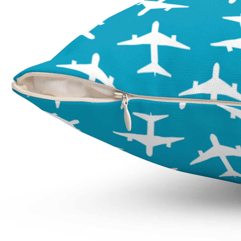 WHITE AIRPLANE PILLOW Printify