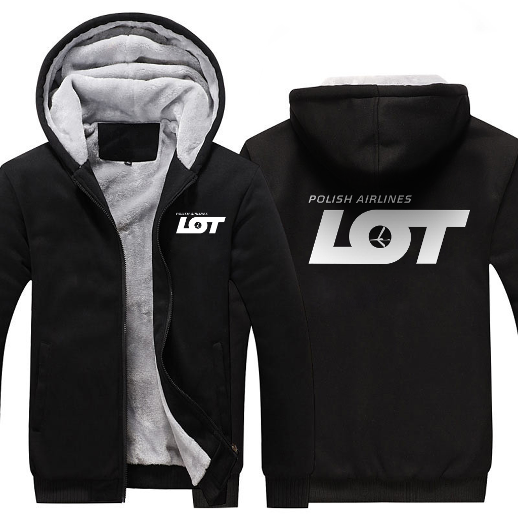 LOT AIRLINES  JACKETS FLEECE SWEATSHIRT