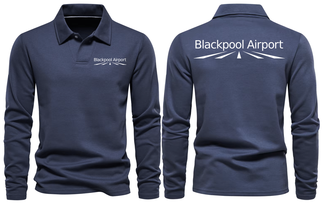BLACKPOOL AIRPORT LONG SLEEVE  POLO