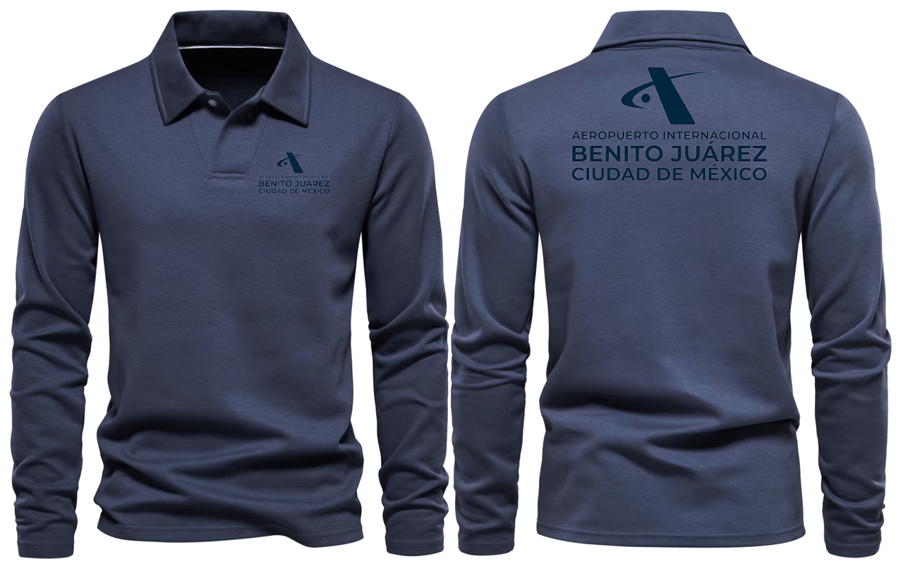 BENETO AIRPORT LONG SLEEVE  POLO
