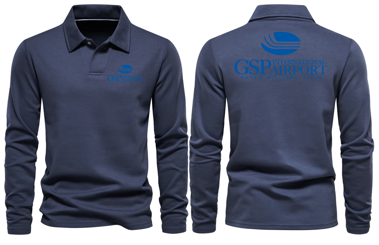 GSP AIRPORT LONG SLEEVE  POLO