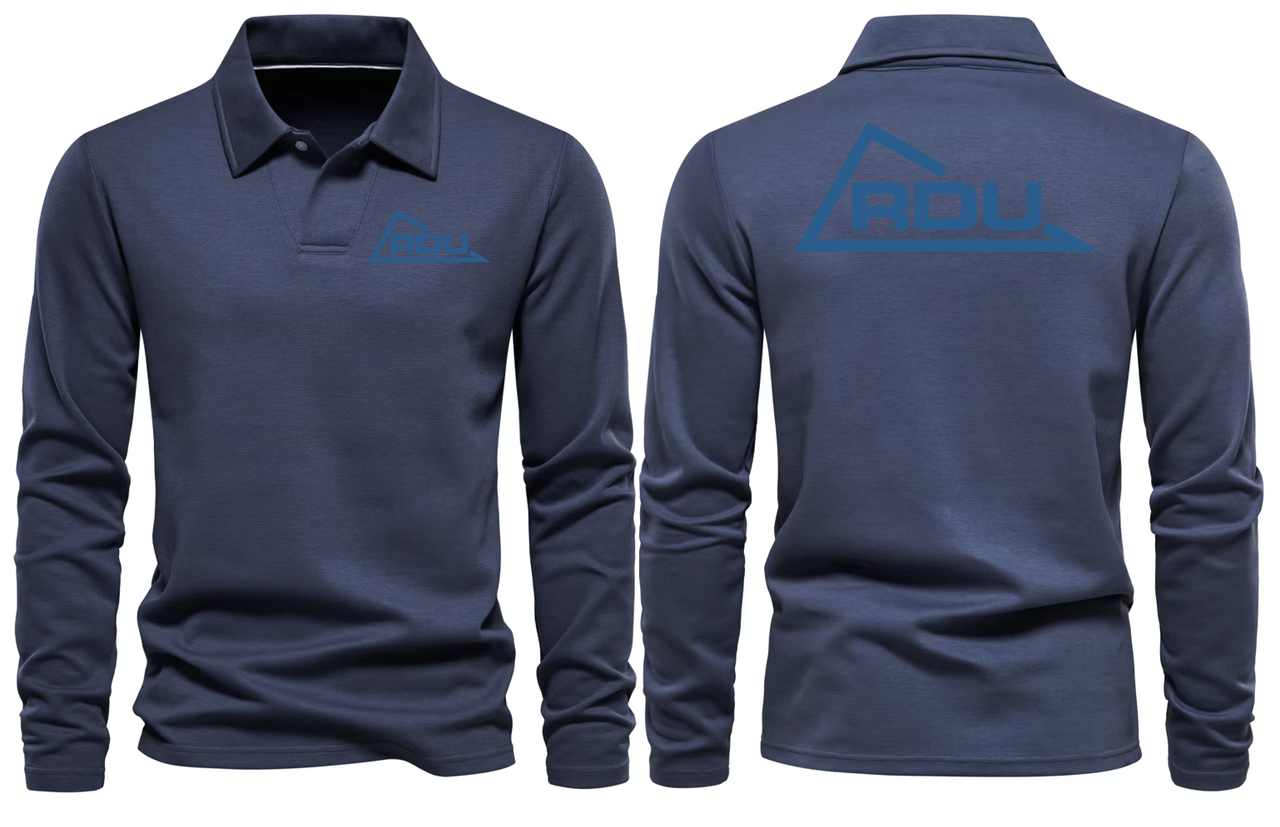 RDU AIRPORT LONG SLEEVE  POLO