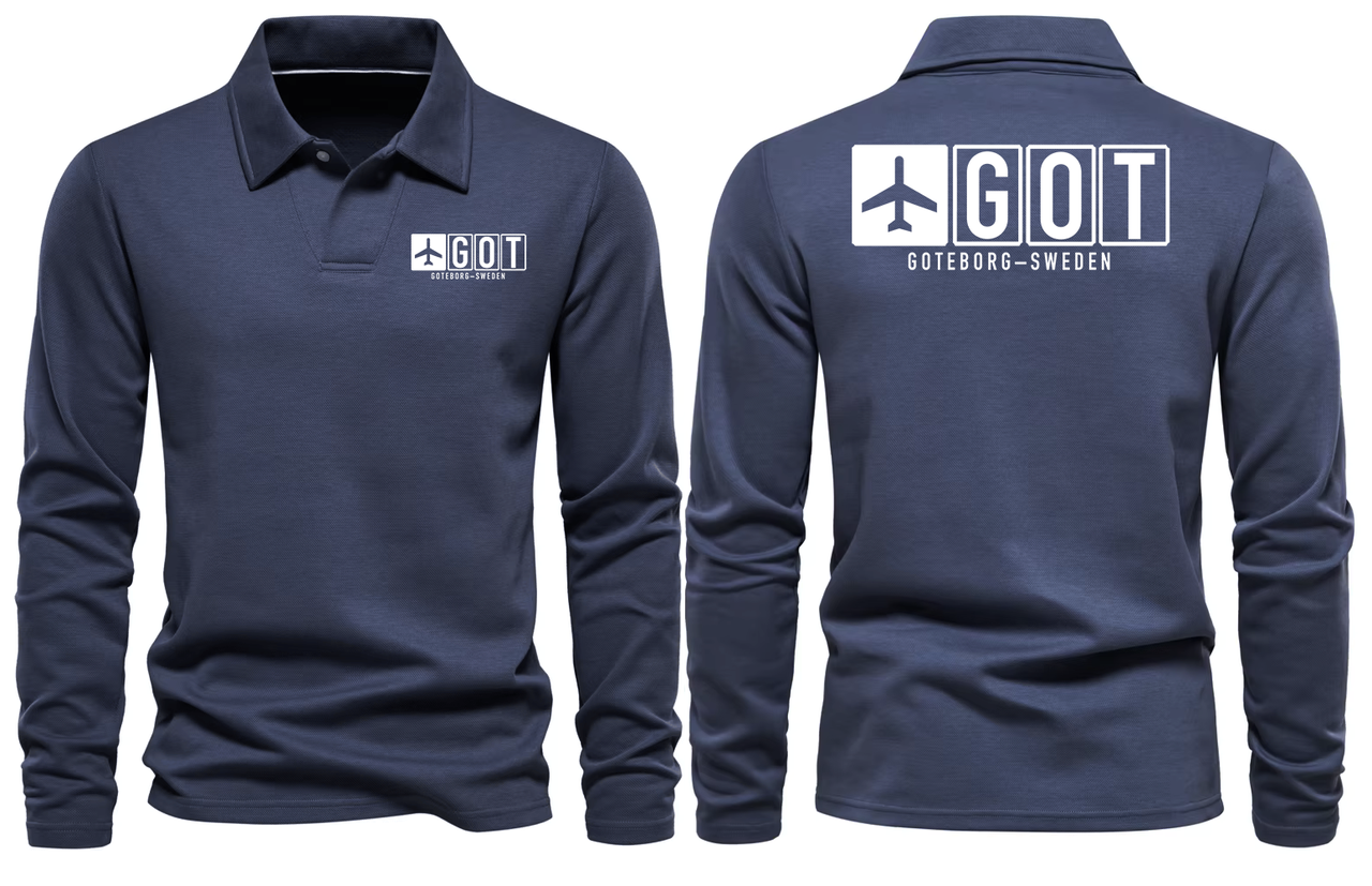 GOT AIRPORT LONG SLEEVE POLO