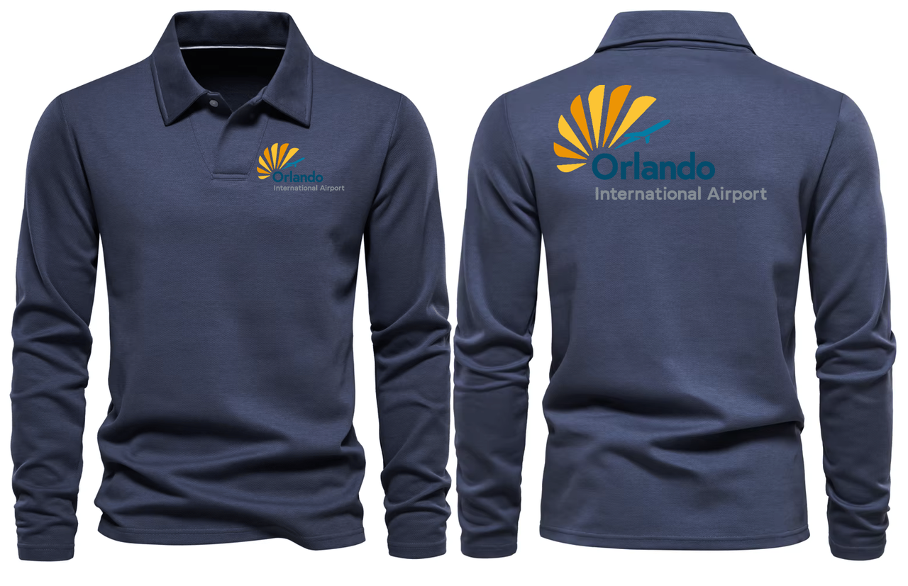 ORLANDO AIRPORT LONG SLEEVE  POLO
