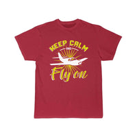 Thumbnail for keep calm and fly on pilo T-SHIRT THE AV8R