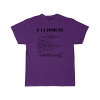 Thumbnail for Vintage Black F14 Tomcat Schematic F-14 Jet T SHIRT THE AV8R