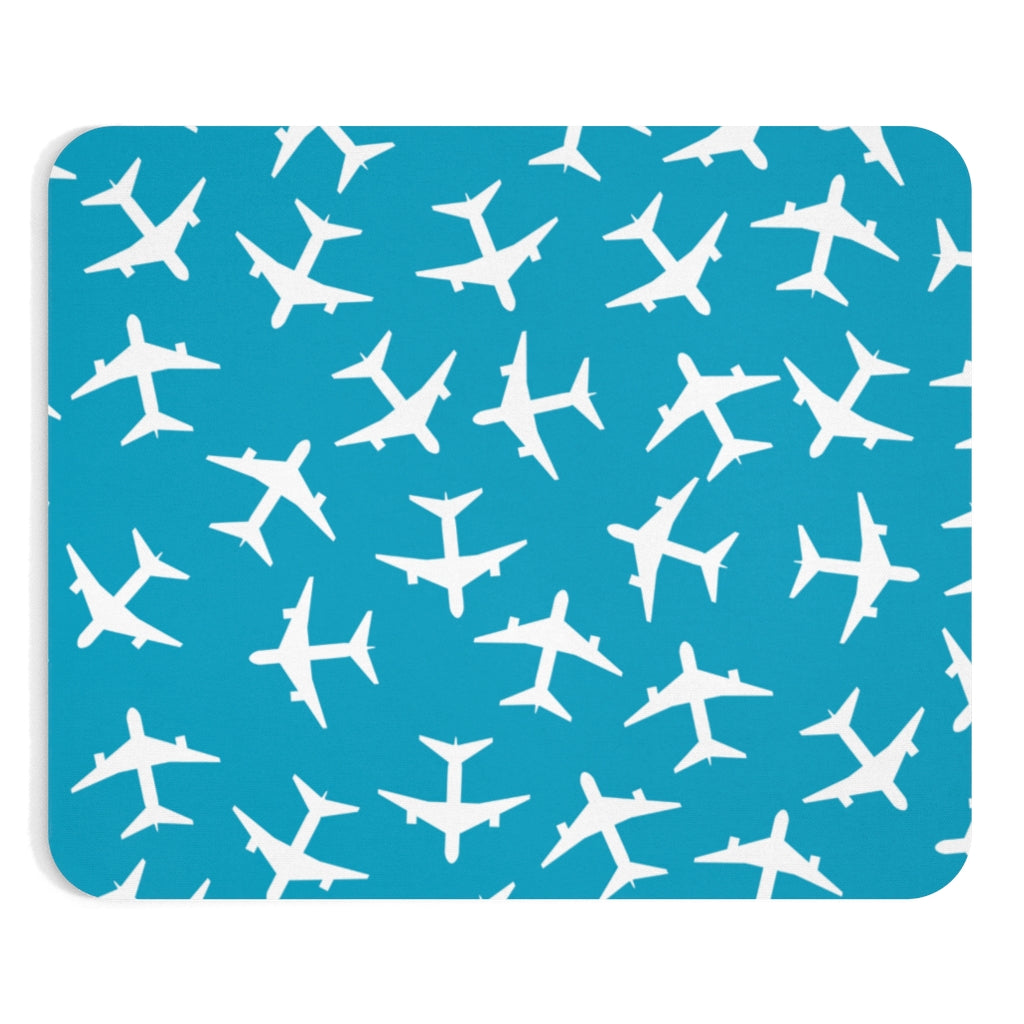 AIRPLANES WHITE -  MOUSE PAD Printify