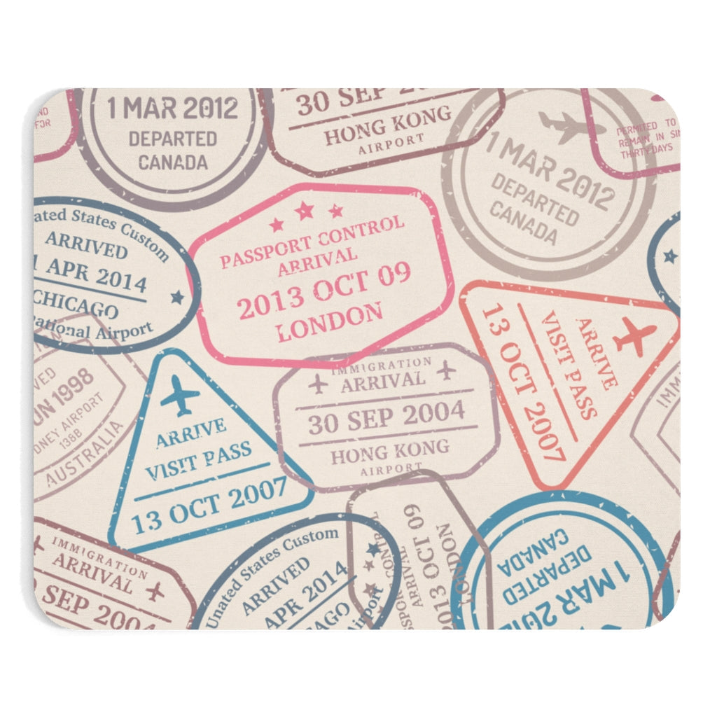 AIRCRAFT PASSPORT -  MOUSE PAD Printify