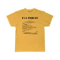 Thumbnail for Vintage Black F14 Tomcat Schematic F-14 Jet T SHIRT THE AV8R