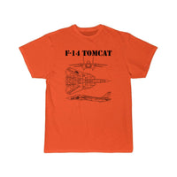 Thumbnail for Vintage Black F14 Tomcat Schematic F-14 Jet T SHIRT THE AV8R