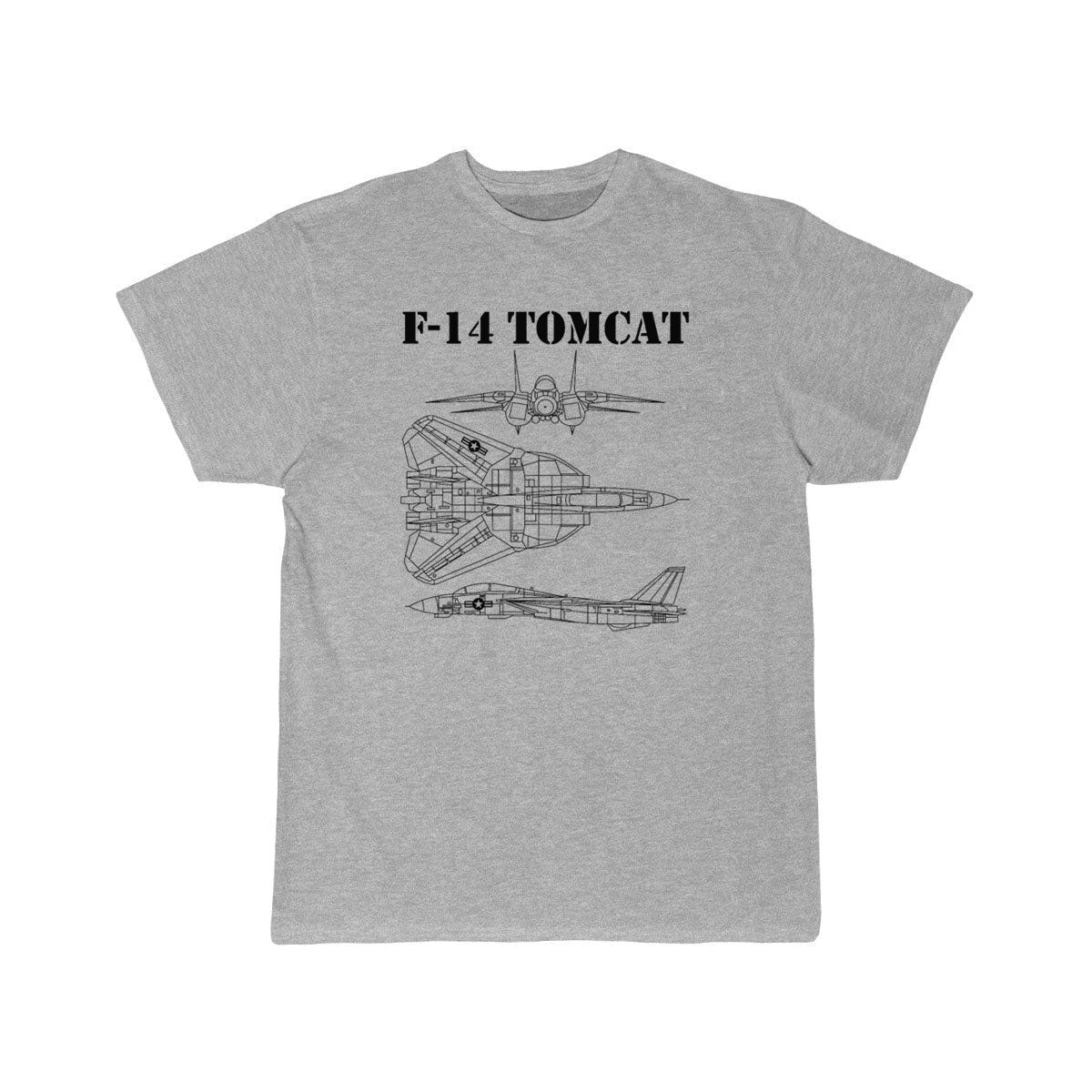 Vintage Black F14 Tomcat Schematic F-14 Jet T SHIRT THE AV8R