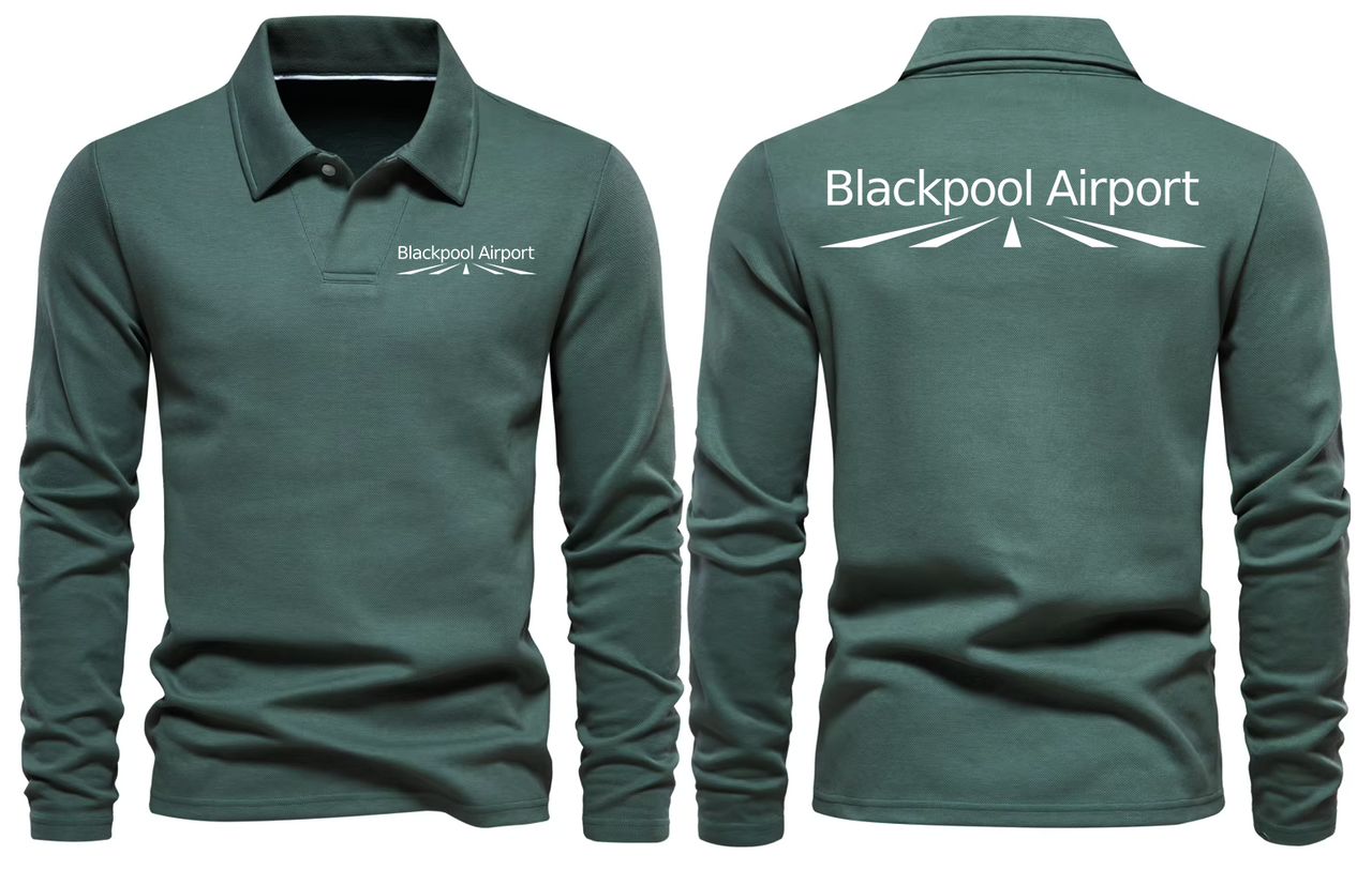 BLACKPOOL AIRPORT LONG SLEEVE  POLO
