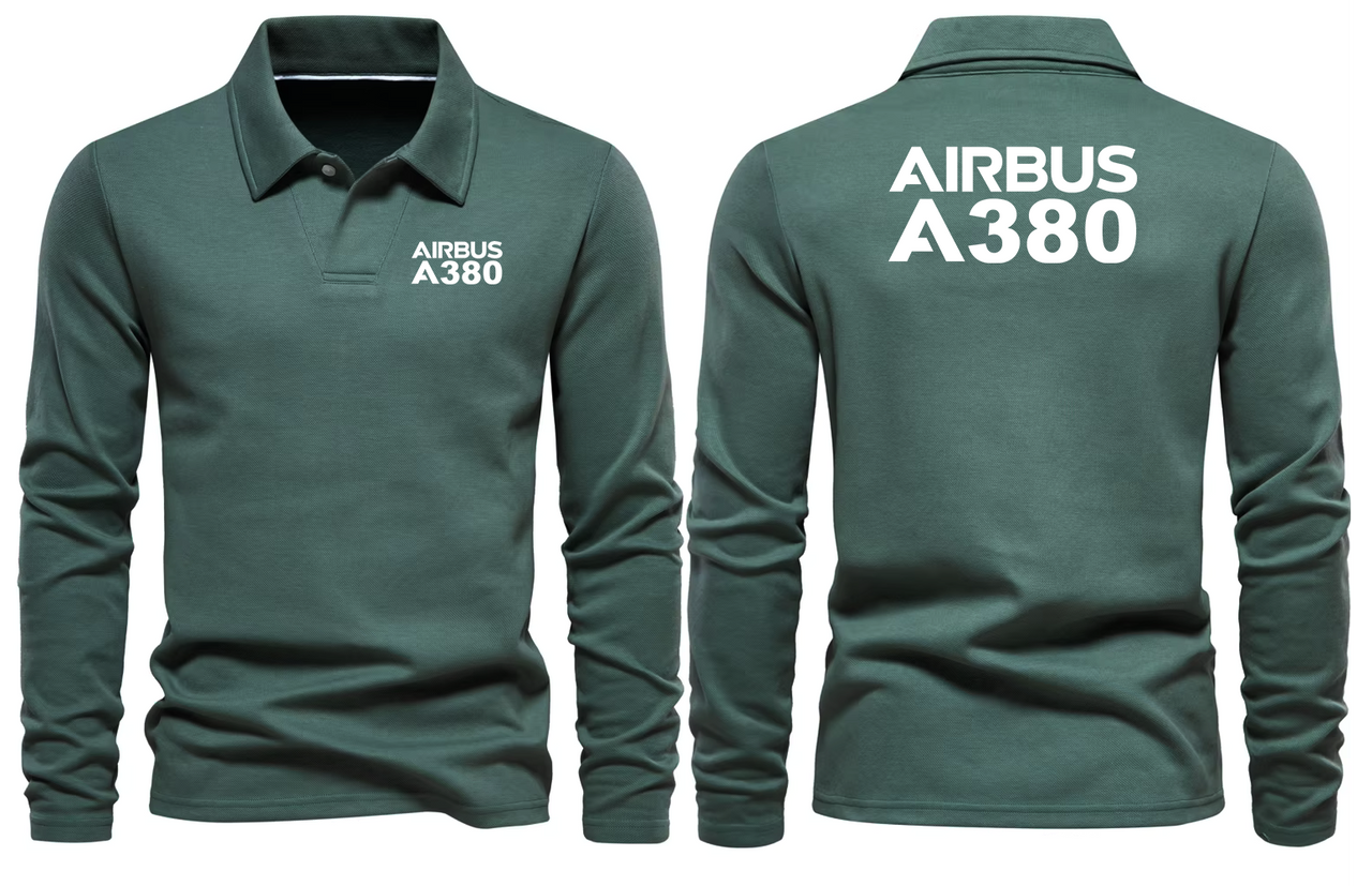 AIRBUS A380 LONG SLEEVE  POLO