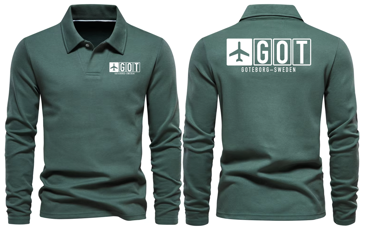 GOT AIRPORT LONG SLEEVE POLO