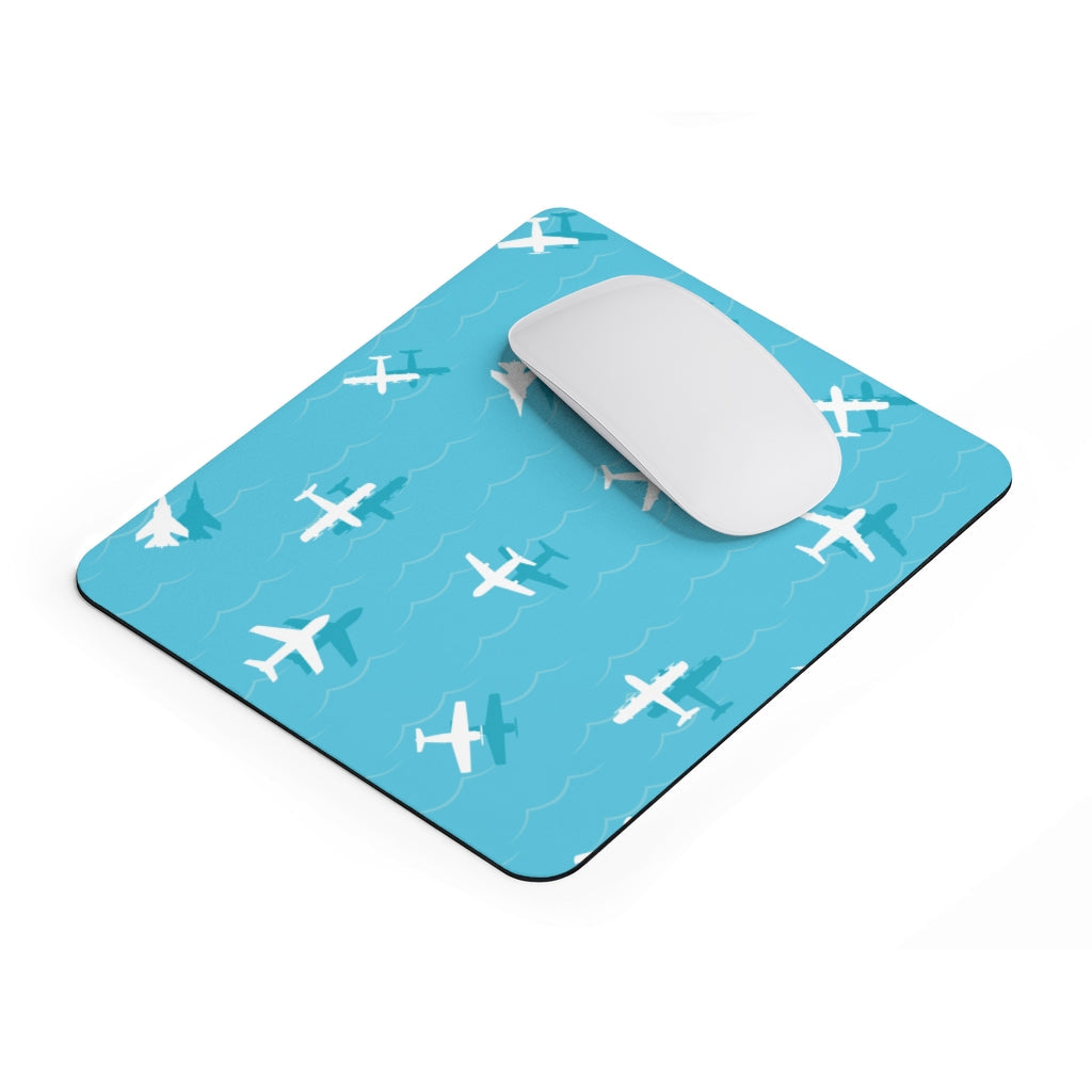 AIRPLANES WHITE  -  MOUSE PAD Printify